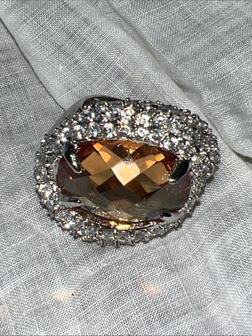 Vintage casanova cocktail ring size 6.25